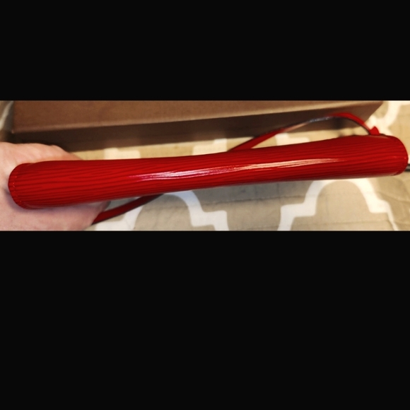 LOUIS VUITTON Epi Pochette Accessoires Red DATE STAMPED AR0030 - Picture 10 of 12